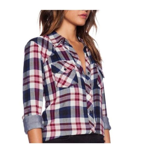 Rails Kendra Button Down Plaid Blouse - Picture 9 of 16